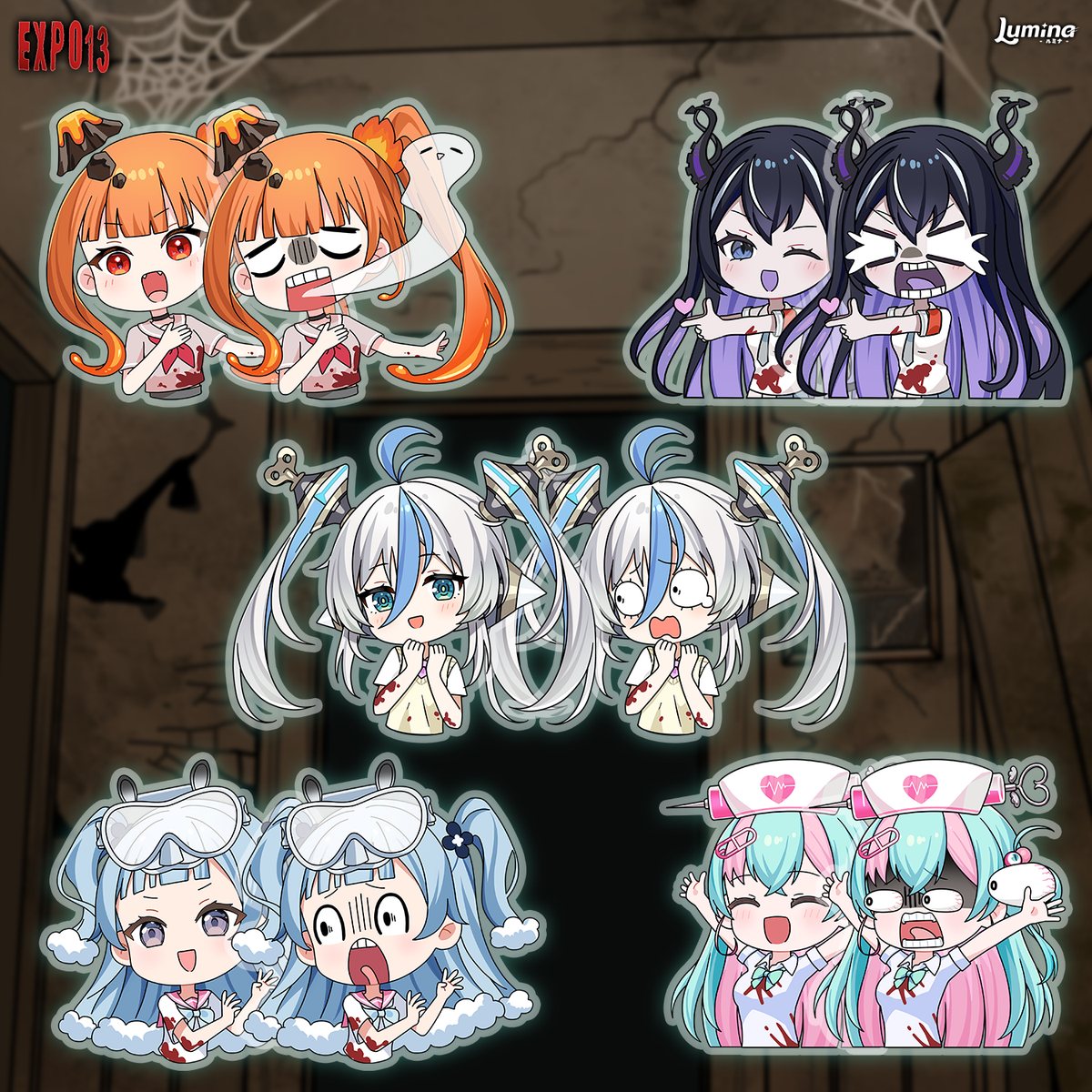 ตัวอย่างหน้าตาน้อง ๆ ยูนิต World End ใน Merchandise